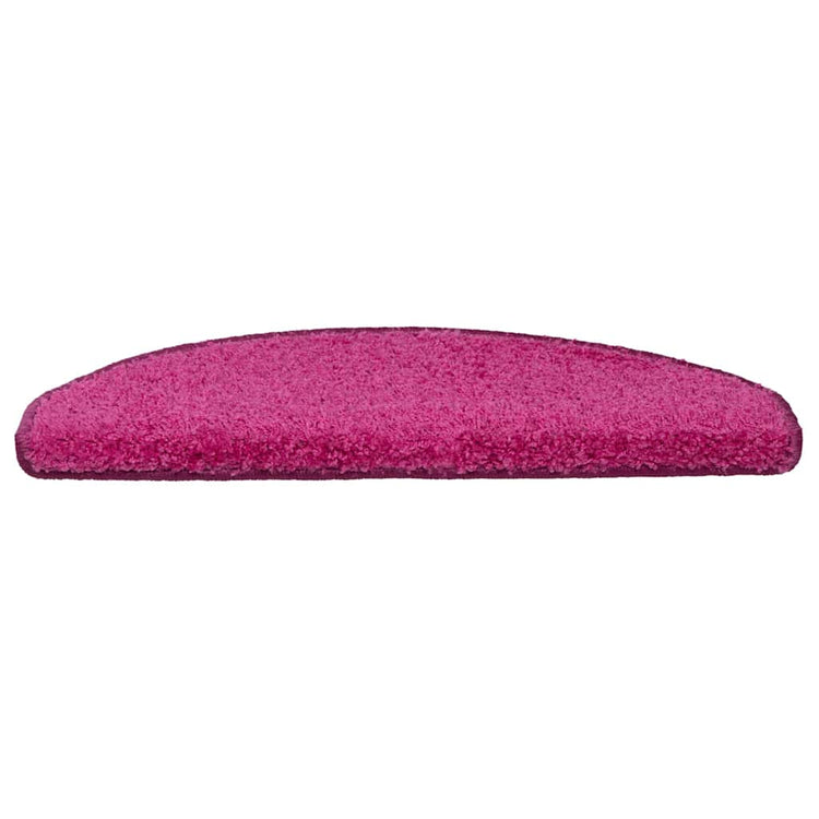 Vidaxx tapis d'escalier 30 pièces 65x21x4 cm rose semi-circulaire grand