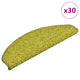 Vidaxx tapis d'escalier 30 pièces 65x21x4 cm vert semi-circulaire grand