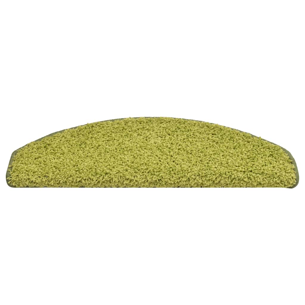 Vidaxx tapis d'escalier 30 pièces 65x21x4 cm vert semi-circulaire grand