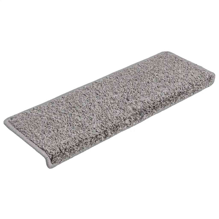 Vidaxx tapis d'escalier 30 pcs 65x21x4 cm bord rectangulaire gris