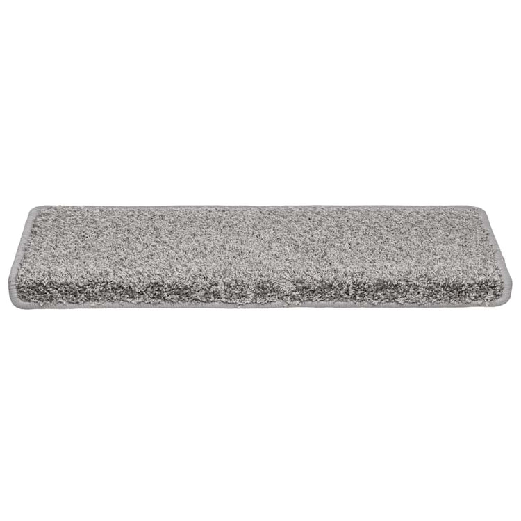 Vidaxx tapis d'escalier 30 pcs 65x21x4 cm bord rectangulaire gris