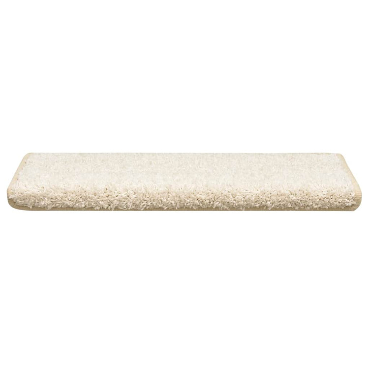 VidaXL tapis d'escalier 30 pcs 65x21x4 cm bord rectangulaire blanc