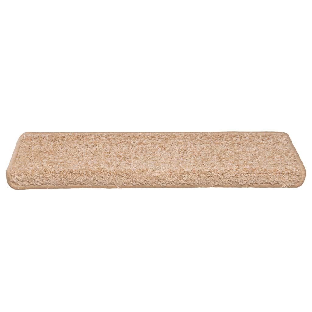 VidaXL tapis d'escalier 30 pcs 65x21x4 cm bord rectangulaire doré