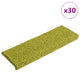 Vidaxx tapis d'escalier 30 pcs 65x21x4 cm bord rectangulaire vert