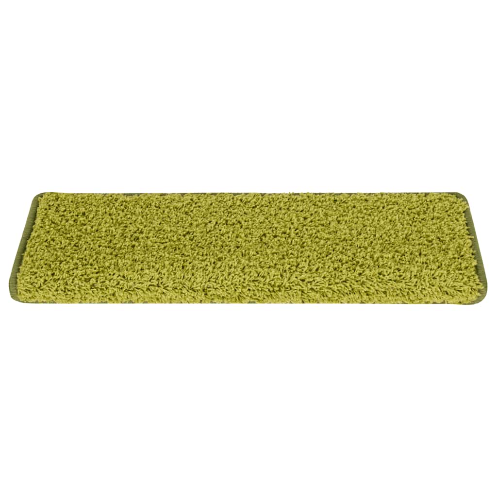 Vidaxx tapis d'escalier 30 pcs 65x21x4 cm bord rectangulaire vert