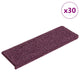 Vidaxx tapis d'escalier 30 pcs 65x21x4 cm bord rectangulaire violet foncé