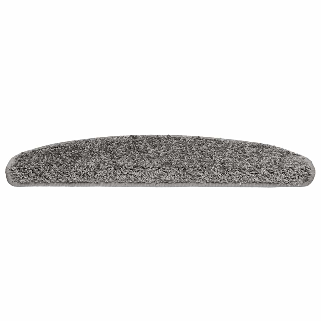 Vidaxx tapis d'escalier 20 pcs 65x21x4 cm gris semi-circulaire grand
