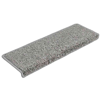 Vidaxx tapis d'escalier 20 pièces 65x21x4 cm bord rectangulaire gris