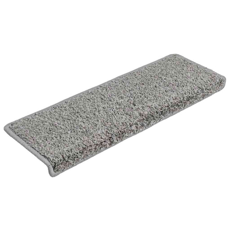 Vidaxx tapis d'escalier 20 pièces 65x21x4 cm bord rectangulaire gris