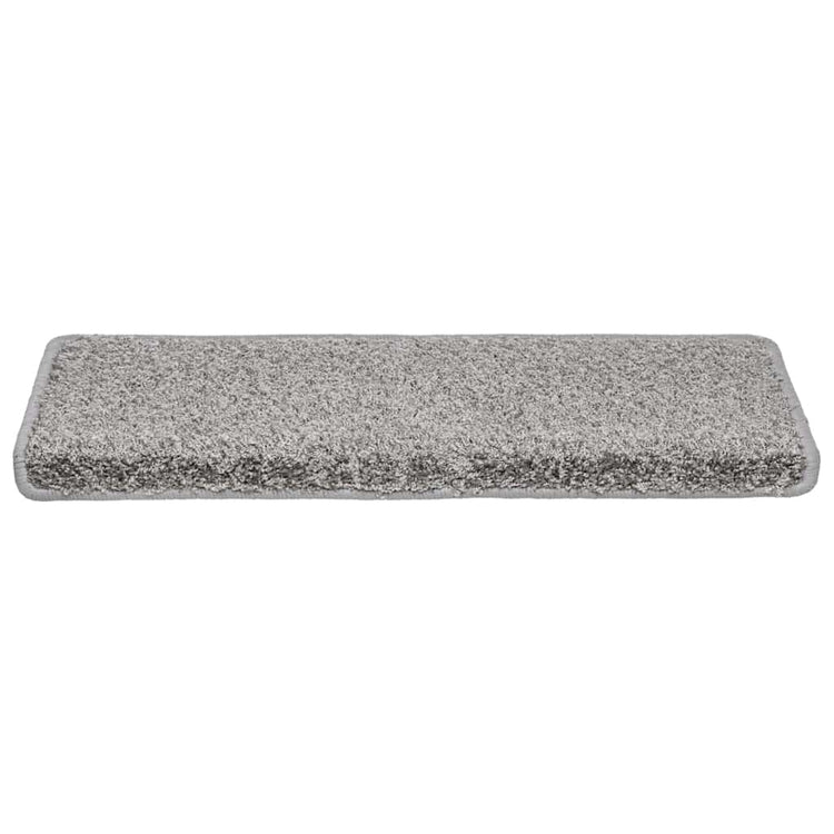 Vidaxx tapis d'escalier 20 pièces 65x21x4 cm bord rectangulaire gris