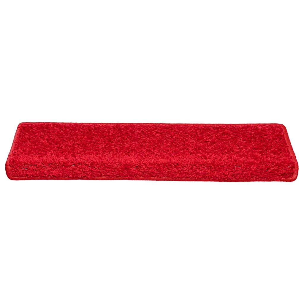 Vidaxx tapis d'escalier 20 pcs 65x21x4 cm bord rectangulaire rouge
