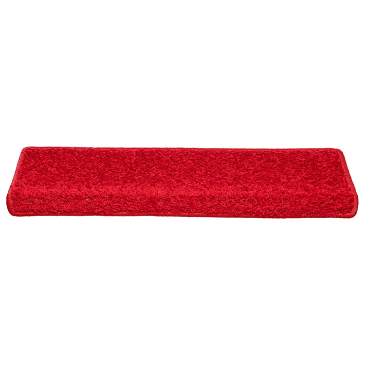Vidaxx tapis d'escalier 20 pcs 65x21x4 cm bord rectangulaire rouge