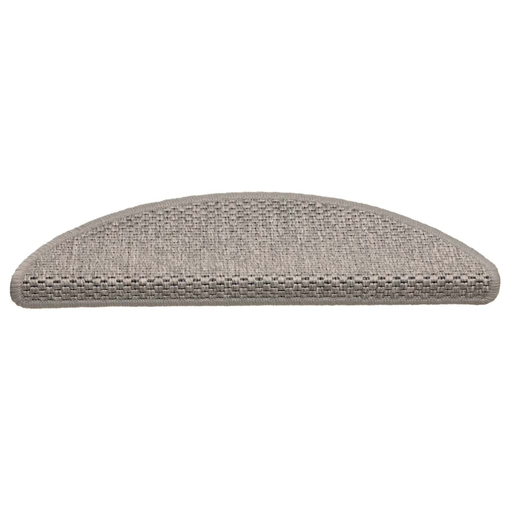 VidaXL tapis d'escalier auto-adhésifs 30 pcs aspect sisal 56x17x3cm couleur argent