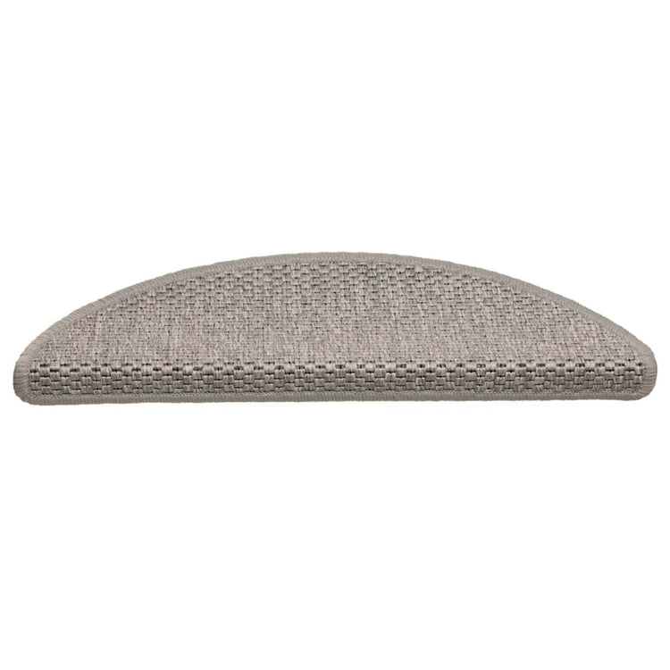 VidaXL tapis d'escalier auto-adhésifs 30 pcs aspect sisal 56x17x3cm couleur argent