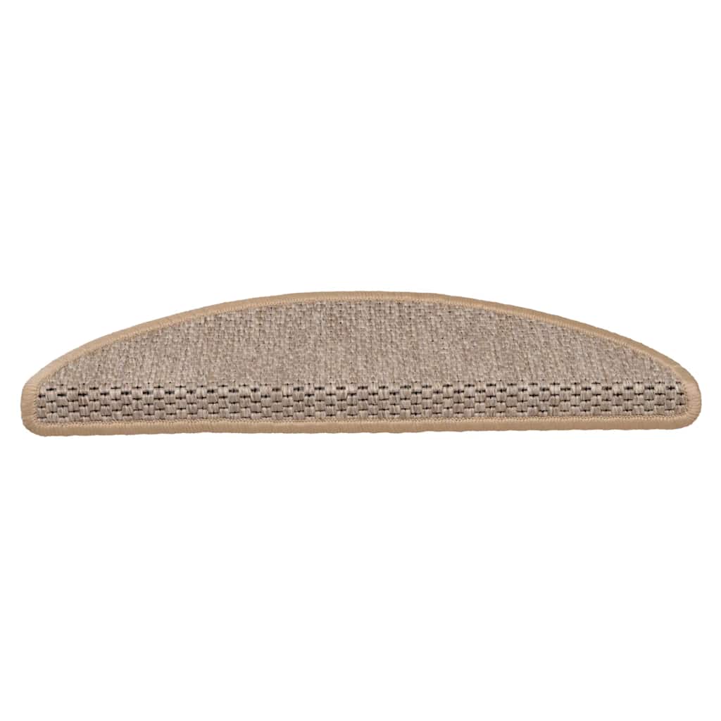 VidaXL tapis d'escalier autocollant aspect sisal 30 pcs 56x17x3 cm beige clair