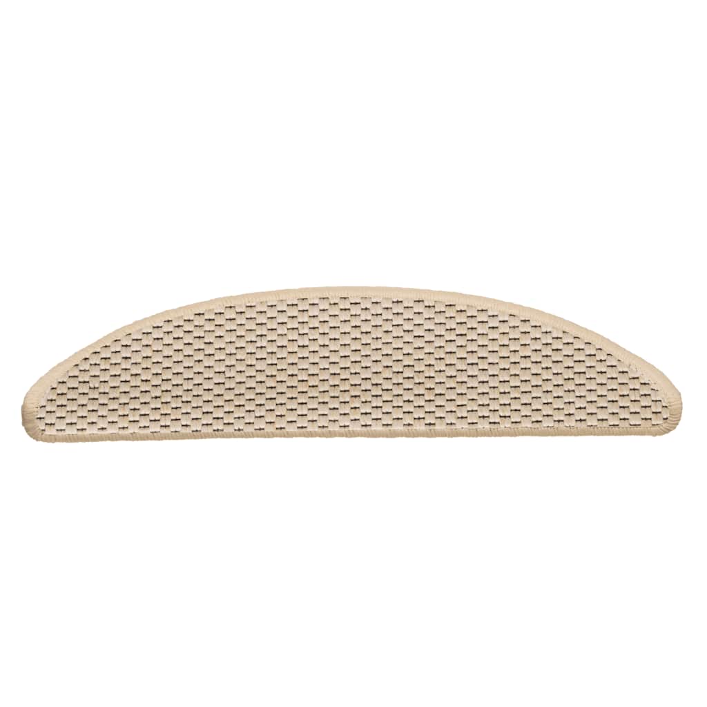 VidaXL tapis d'escalier autocollant aspect sisal 30 pcs 56x17x3 cm berbère