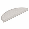 Vidaxxl tapis d'escalier autocollant aspect sisal 30 pcs 65x21x4 cm platine