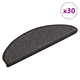 VidaXL tapis d'escalier autocollant aspect sisal 30 pcs 65x21x4 cm anthracite