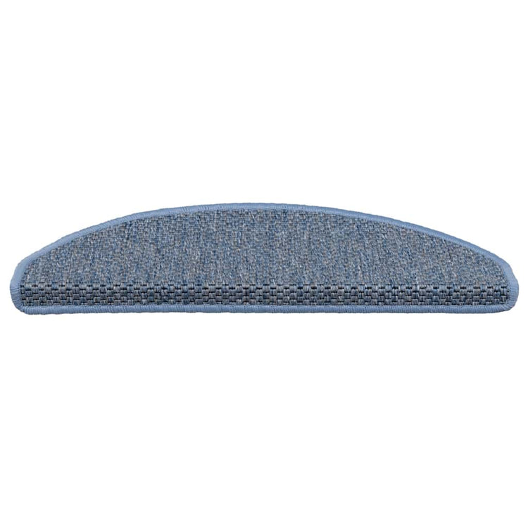 VidaXL tapis d'escalier autocollant aspect sisal 30 pcs 65x21x4 cm bleu