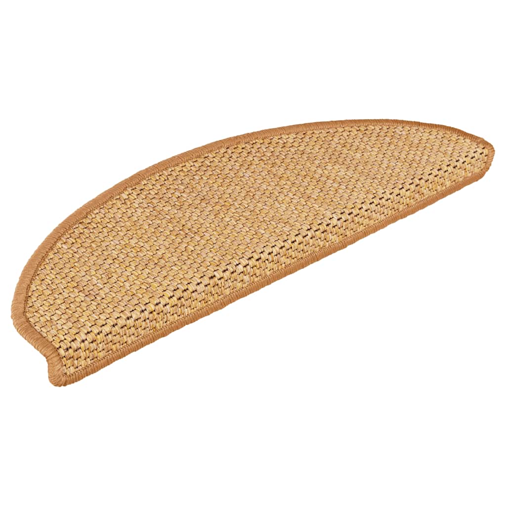 VidaXL tapis d'escalier autocollant aspect sisal 30 pcs 65x21x4 cm sisal