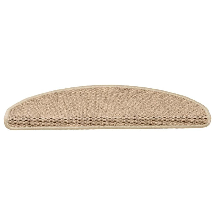 VidaXL tapis d'escalier autocollant aspect sisal 30 pcs 65x21x4 cm sable
