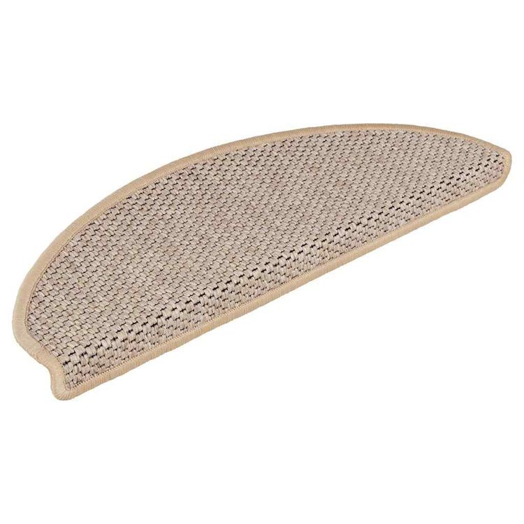 VidaXL tapis d'escalier aspect sisal autocollant 30 pcs 65x21x4 cm beige clair