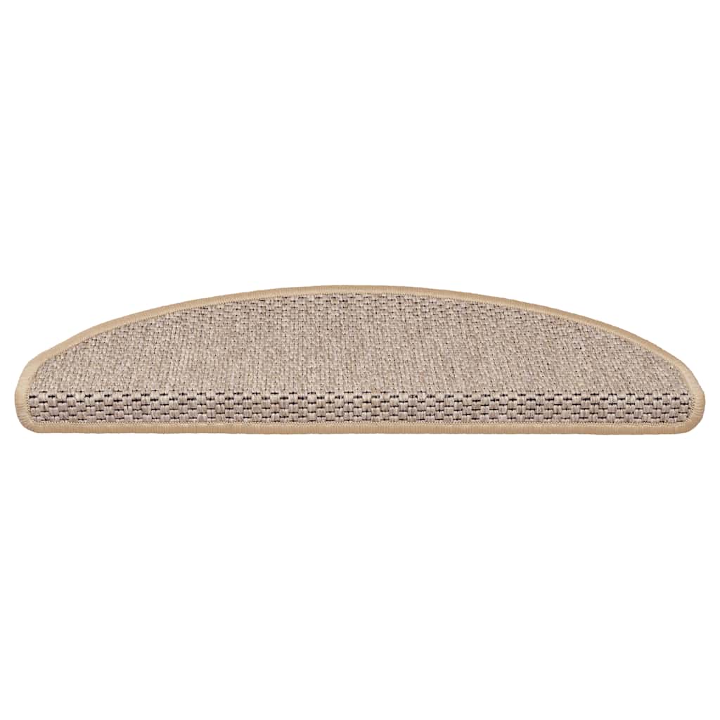 VidaXL tapis d'escalier aspect sisal autocollant 30 pcs 65x21x4 cm beige clair