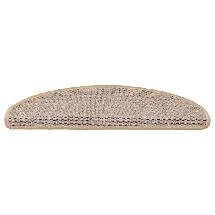 VidaXL tapis d'escalier aspect sisal autocollant 30 pcs 65x21x4 cm beige clair