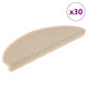 Vidaxx tapis d'escalier autocollant aspect sisal 30 pcs 65x21x4 cm berbère