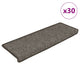 VidaXL tapis d'escalier autocollant aspect sisal 30 pcs 65x21x4 cm gris beige