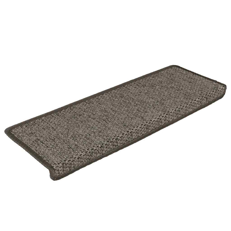 VidaXL tapis d'escalier autocollant aspect sisal 30 pcs 65x21x4 cm gris beige