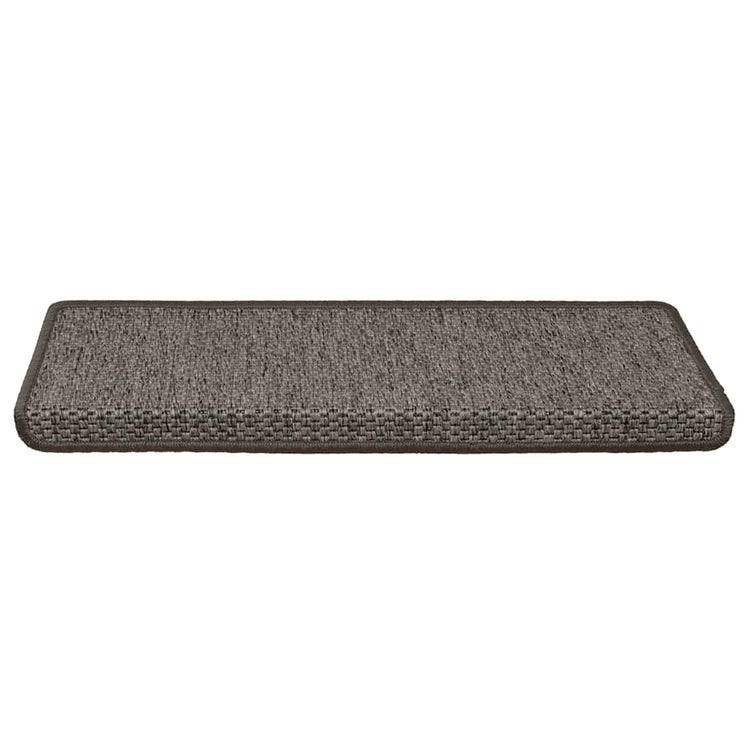 VidaXL tapis d'escalier autocollant aspect sisal 30 pcs 65x21x4 cm gris beige