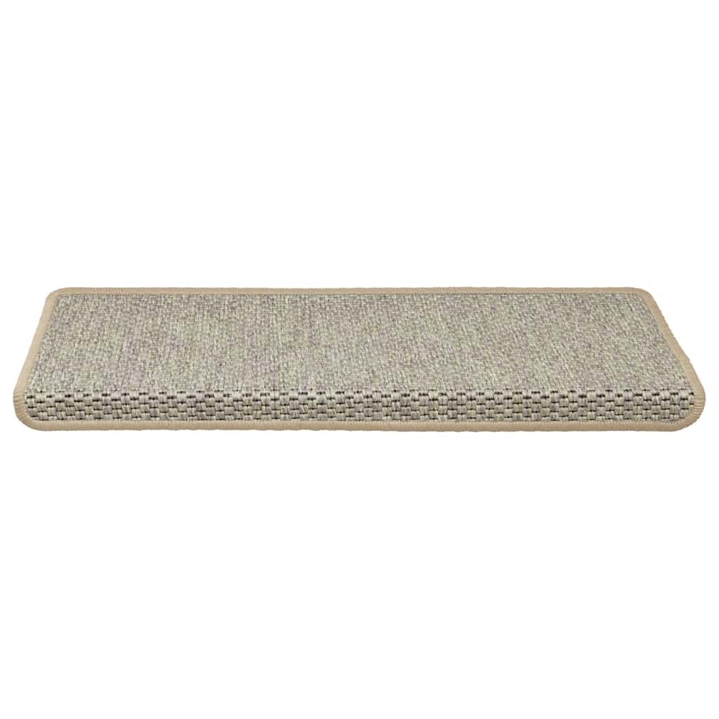VidaXL tapis d'escalier autocollant aspect sisal 30 pcs 65x21x4 cm vert