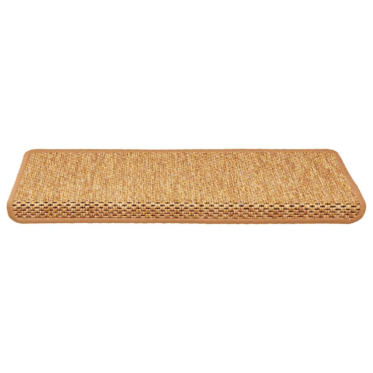 VidaXL tapis d'escalier auto-adhésifs 30 pcs aspect sisal 65x21x4 cm sisal