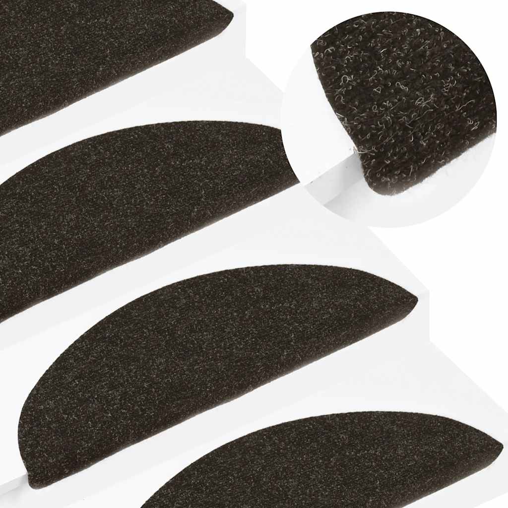 Vidaxx tapis d'escalier auto-adhésifs 20 pcs 56x17x3 cm anthracite