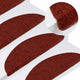 VidaXL tapis d'escalier auto-adhésifs 30 pcs 56x17x3 cm rouge