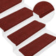 VidaXL tapis d'escalier auto-adhésifs 30 pcs 65x22,5x3,5 cm rouge