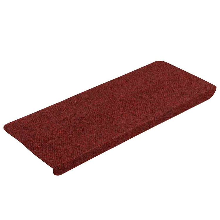 VidaXL tapis d'escalier auto-adhésifs 30 pcs 65x24,5x3,5 cm rouge