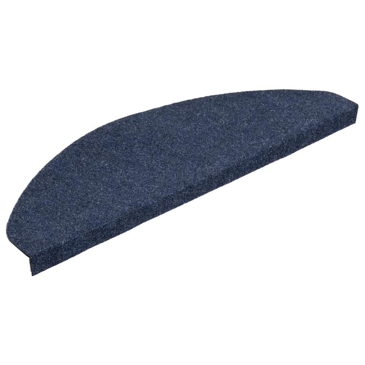 VidaXL tapis d'escalier auto-adhésifs 30 pcs 65x22,5x3,5 cm bleu