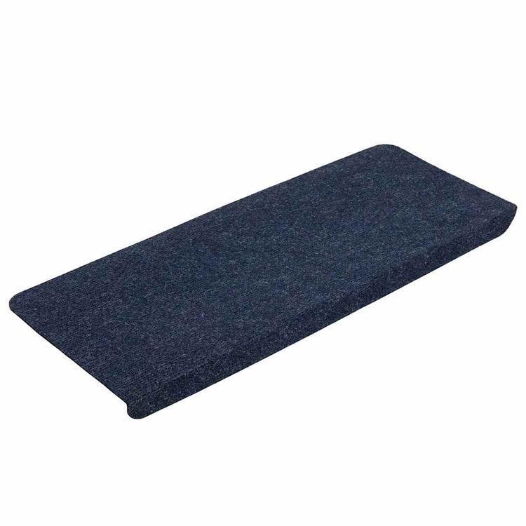 VidaXL tapis d'escalier auto-adhésifs 30 pcs 65x24,5x3,5 cm bleu