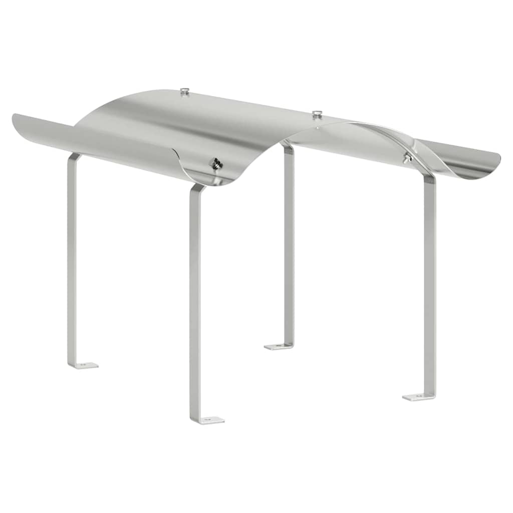 Vidaxx chapeau de cheminée argent 59,5 x 50 x 36,5 cm en acier inoxydable