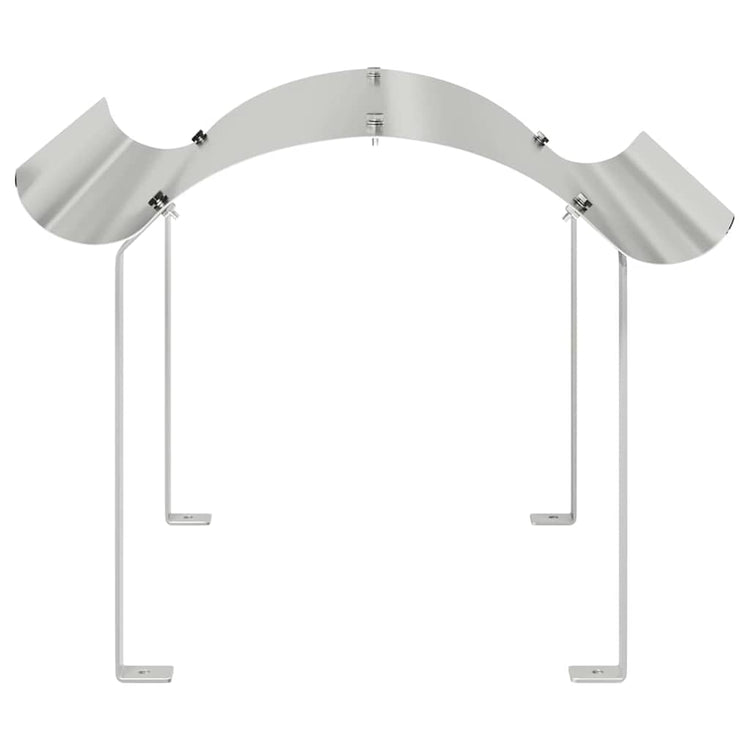 Vidaxx chapeau de cheminée argent 59,5 x 50 x 36,5 cm en acier inoxydable