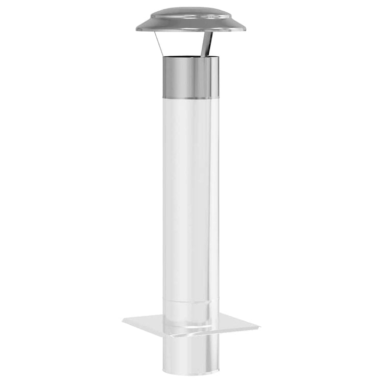 Vidaxx protection contre la pluie pour cheminée argent 25 x 25 x 20 cm