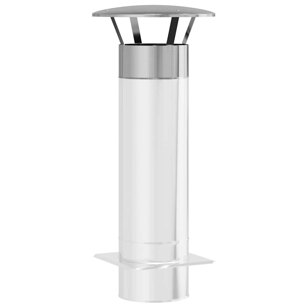 Vidaxx protection contre la pluie pour cheminée argent 35 x 35 x 20 cm