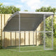 Vidaxl niche pour chien avec rangement argent 2 x 2 x 2 m en acier galvanisé