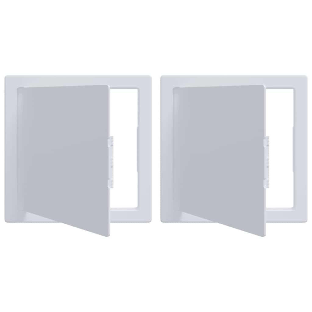 Vidaxx panneaux d'accès 2 pcs blanc 15 x 15 cm plastique abs