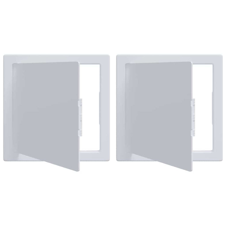 Vidaxx panneaux d'accès 2 pcs blanc 15 x 15 cm plastique abs