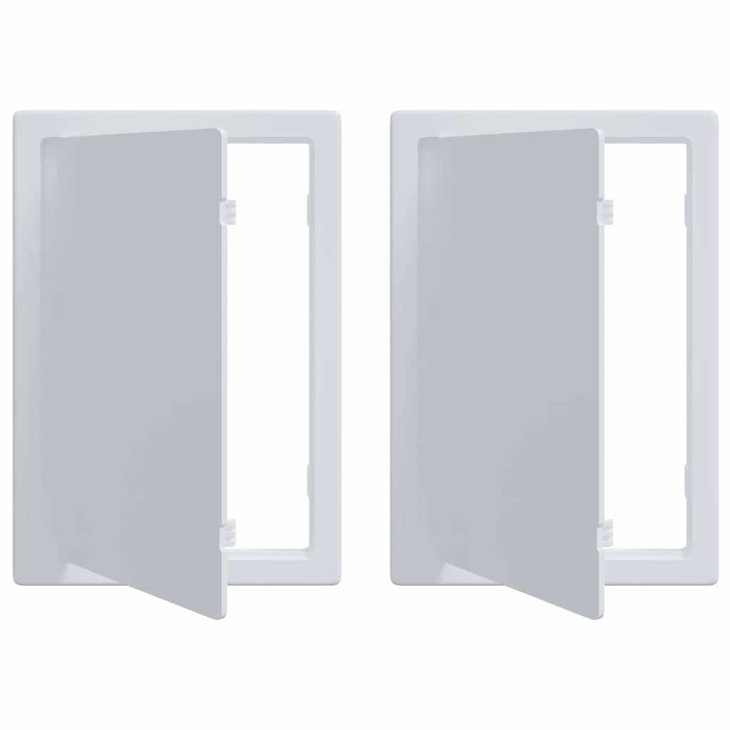 Vidaxx panneaux d'accès 2 pcs blanc 15 x 23 cm plastique abs