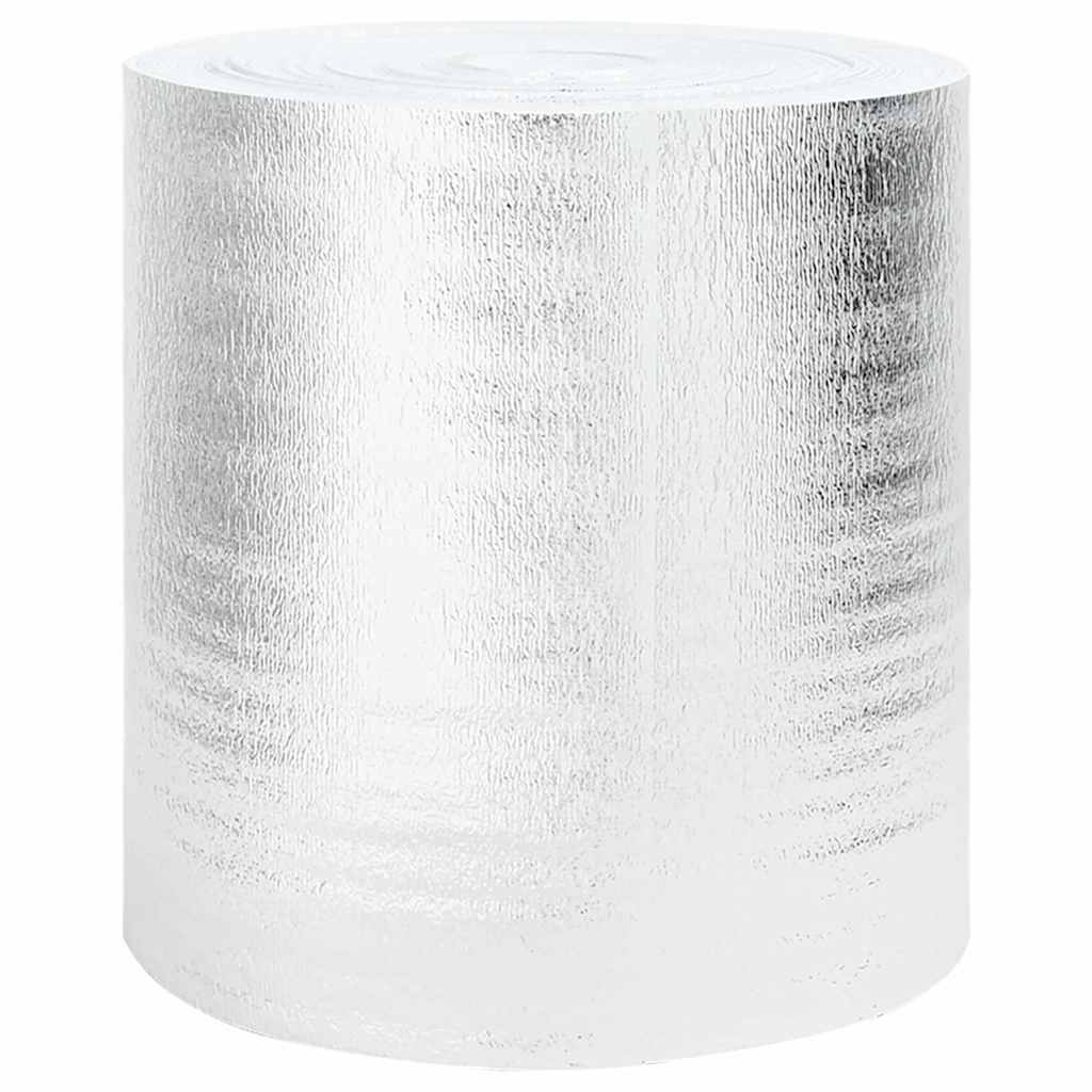 Vidaxx feuille de radiateur argent 10 x 0,5 m polyéthylène