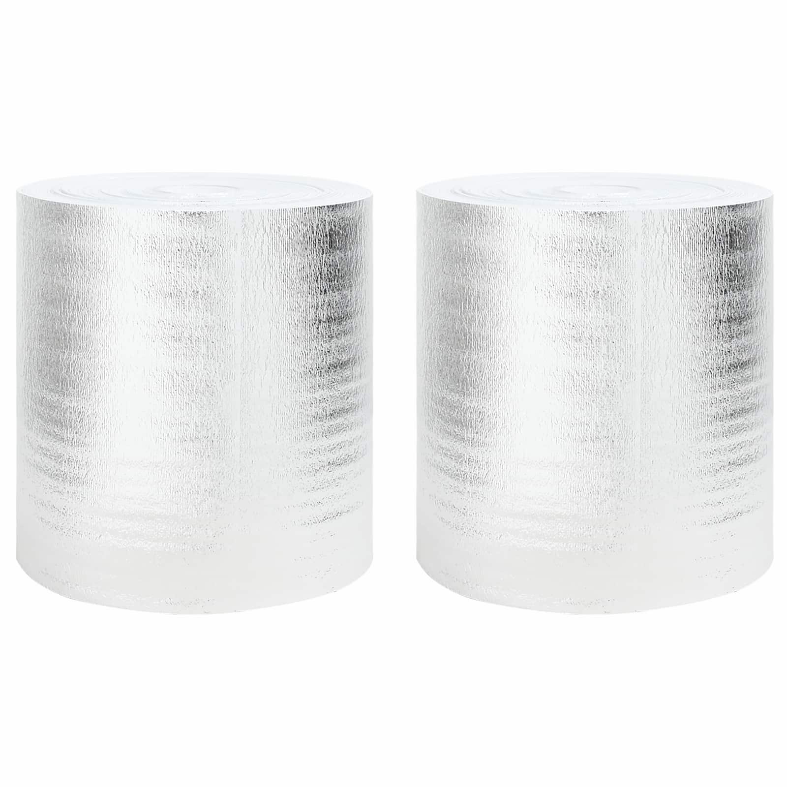 Vidaxx film de radiateur 2 pcs argent 25 x 0,5 m polyéthylène